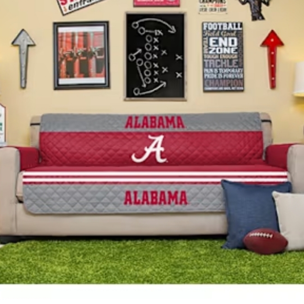 NWT Alabama Crimson Tide Sofa Cover 75x110
